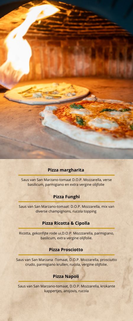 Pizza smaken bij Gusto Della Casa Winssen